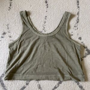 Green Boxy Tank Top- Old Navy